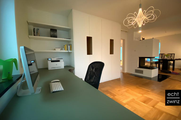 Home-Office – flexible Raumteilung im Wohn-/Arbeitszimmer