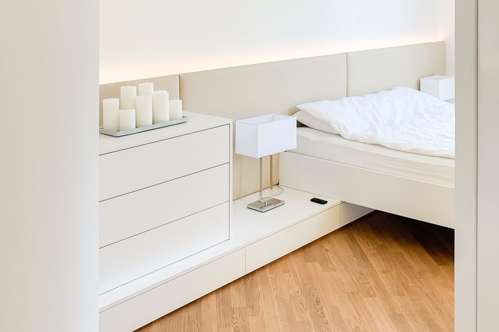 Schlafzimmer weiß und beige Zwinz Stuttgart